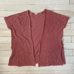 Aeropostale/shirt sleeve cover up sweater/pink/size large